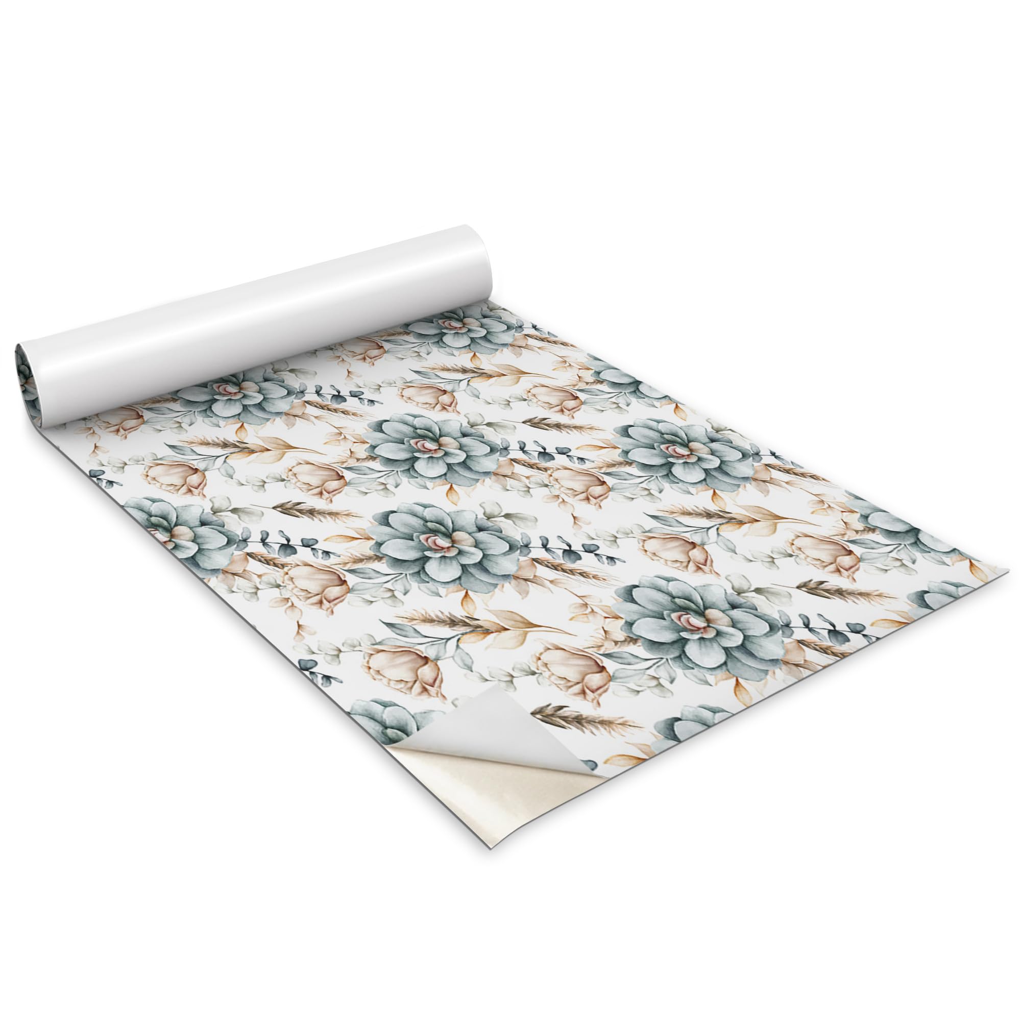 Papel pintado autoadhesivo para muebles de cocina vinilo adhesivo flores dormitorio 100x50