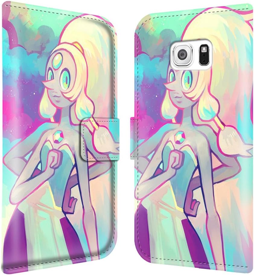Custom Steven Universe Wallpaper Opal PU leather Premium Wallet Case Flip Smart Cover Case for Samsung Galaxy S7 Edge