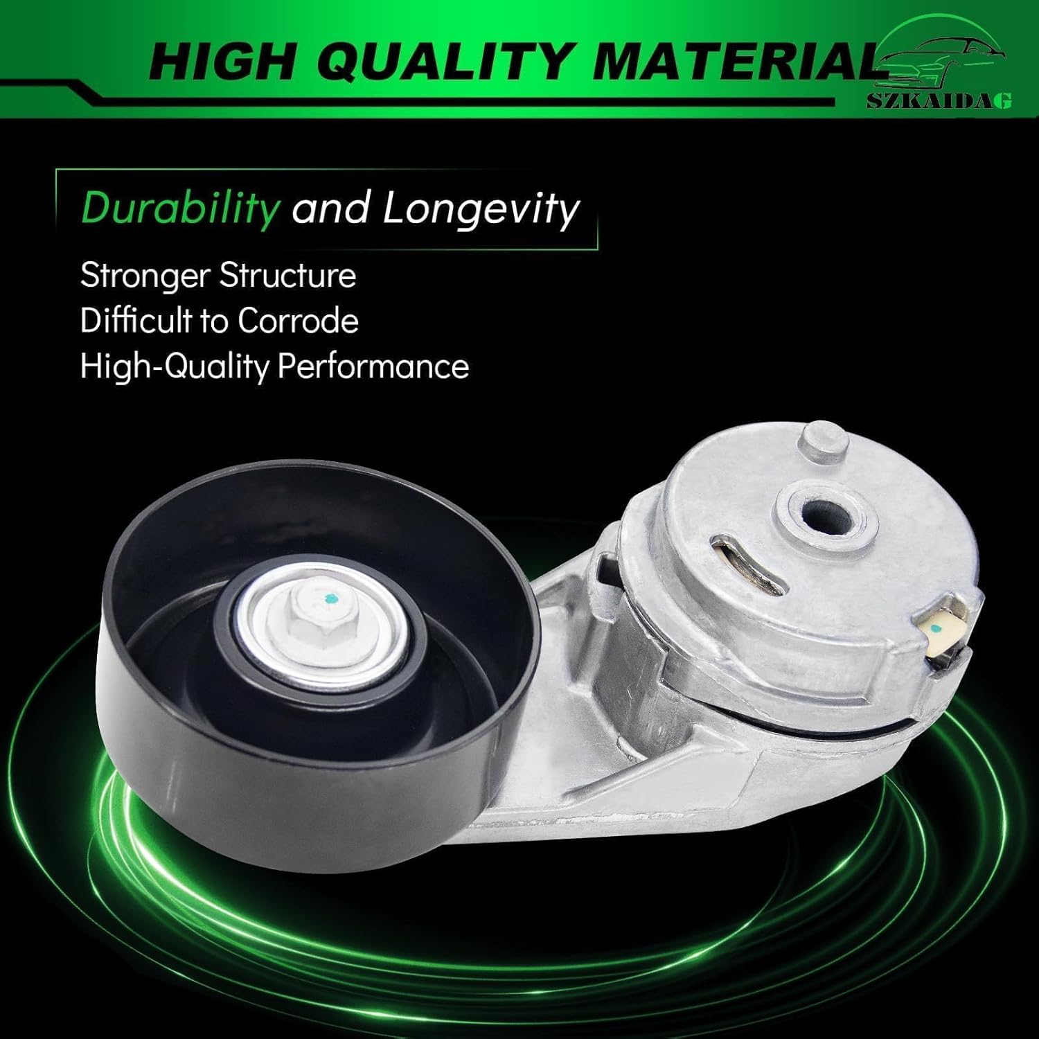 Belt Tensioner Assembly with Pulley for:-Chevy Captiva Sport 2012-2015 for:-GMC Terrain 2015-2017 for:-Buick Regal 2011-2013 for:-SAAB 9-5 2011 2.0L 2.4L Replace OE#12605175 1340584 39288