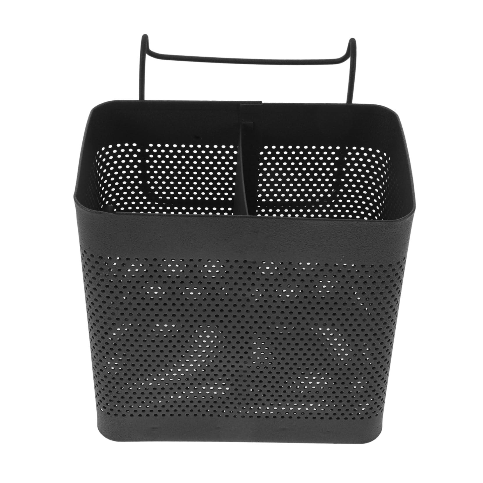 OUNONA Chopsticks Storage Container Cutlery Drainer Basket Kitchen Utensil Holder for Countertop Utensil Drying Rack Draining Utensil Holder Kitchen Utensils Rack Stainless Steel Black