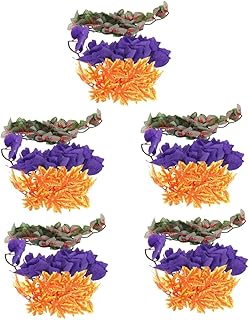 iplusmile 15 Peças Caixa De Escalada Para Animais De Estimação Rattan Réptil Terrário Plantas De Répteis Tanque De Répteis Folhas De Plástico Flexíveis Plantas De Seda De Répteis Folhas