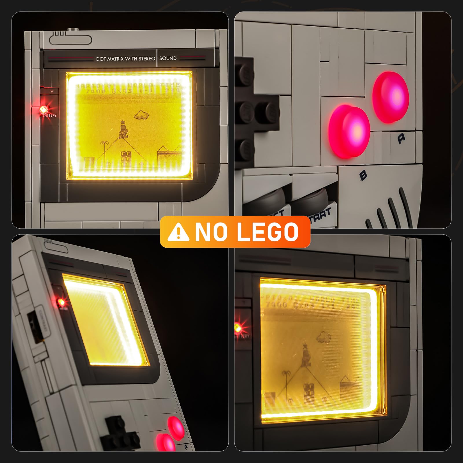 LIGHTAILING Jeu de Lumières led pour Lego-72046 game boy - Installation facile, câblage discret, décoration d'intérieur et prêt à offrir(modèle non inclus)