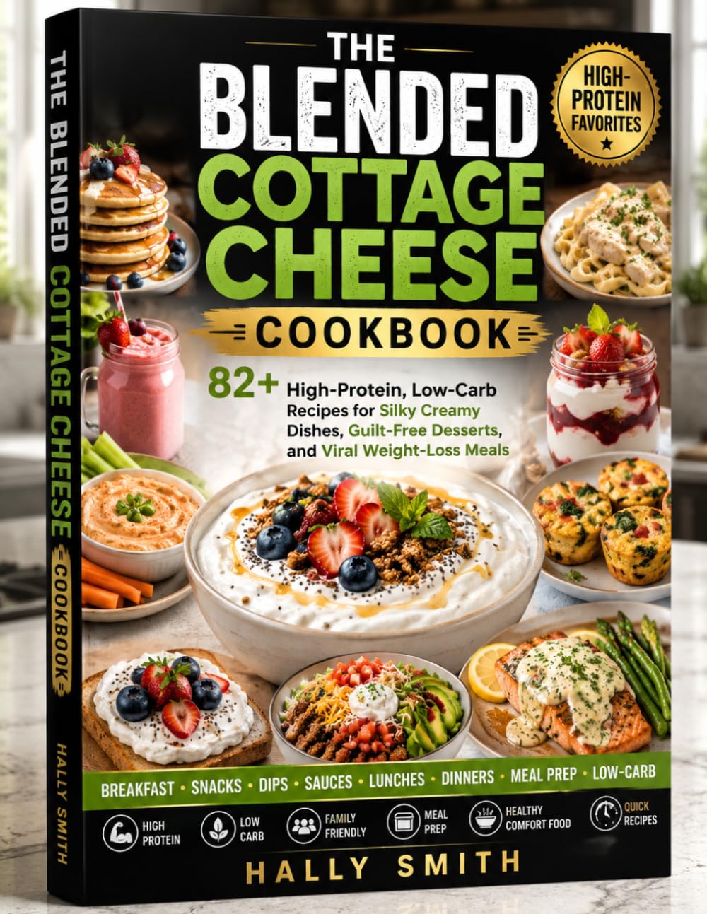 THE BLENDED COTTAGE CHEESE COOKBOOK: 82+ High-Protein, Low-Carb Recipes for Silky Creamy Dishes, Guilt-Free Desserts, and Viral Weight-Loss Meals