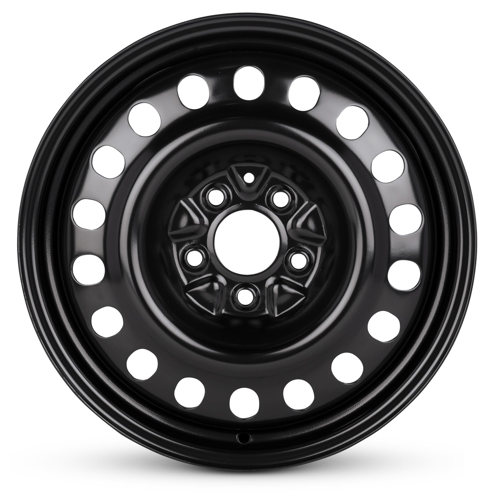 17" painted black steel rim