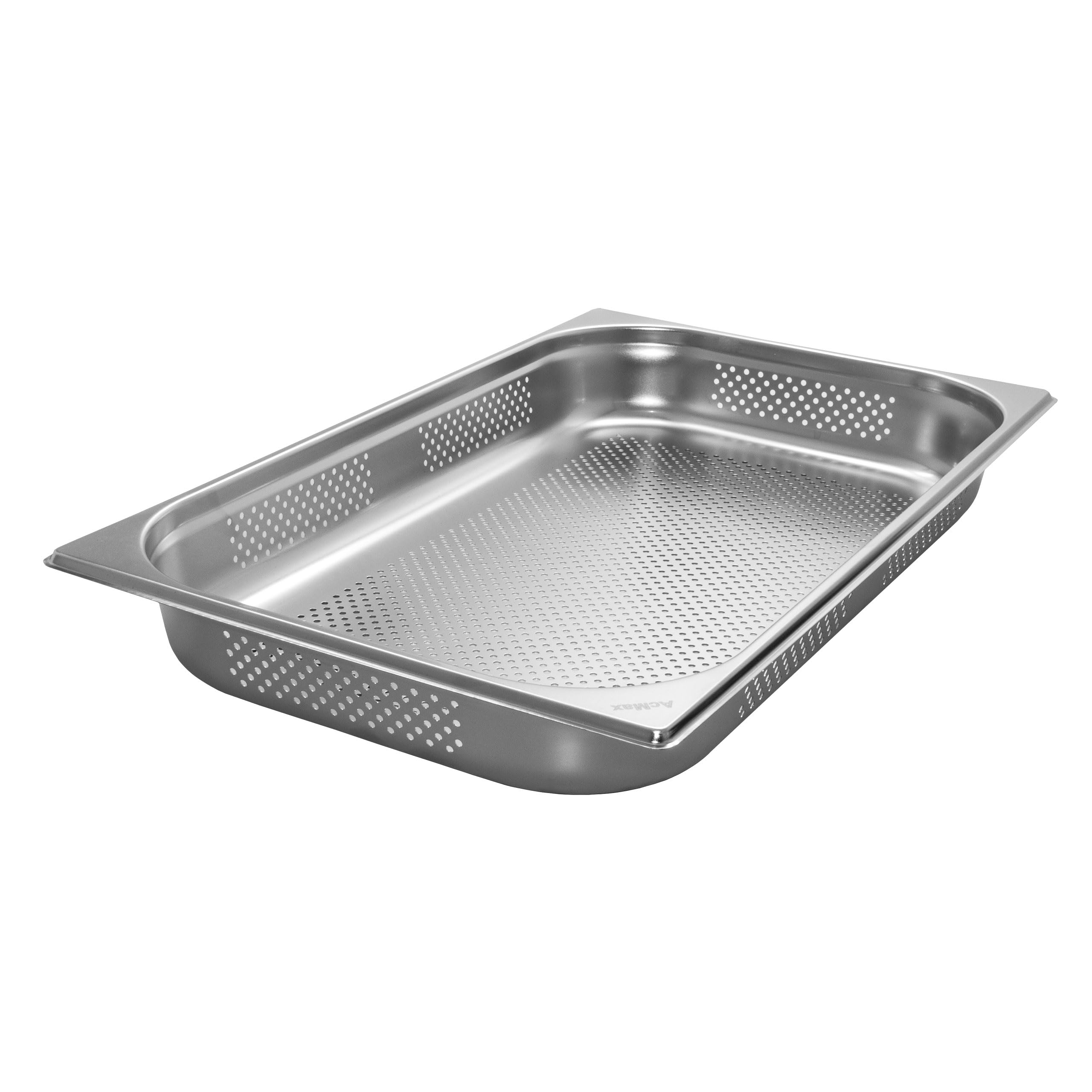 6 Stück GN 1/1 Gastronormbehälter GN-Behälter Edelstahl 8,5 Liter Tiefe 65mm GELOCHT