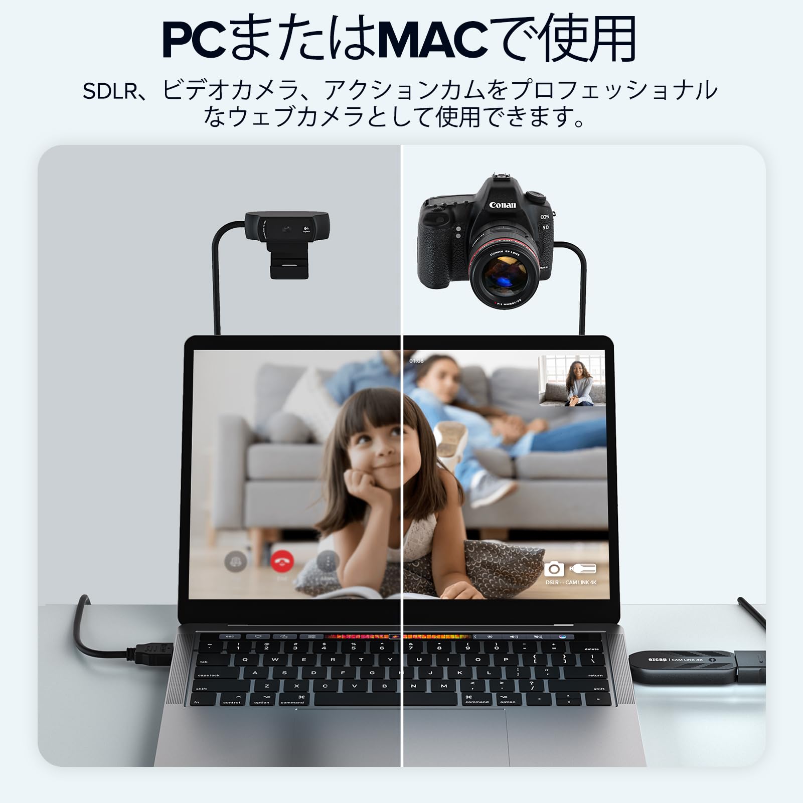 Amazon.co.jp: Mwin Cam Link 4K 外部カメラキャプチャカード 4K30