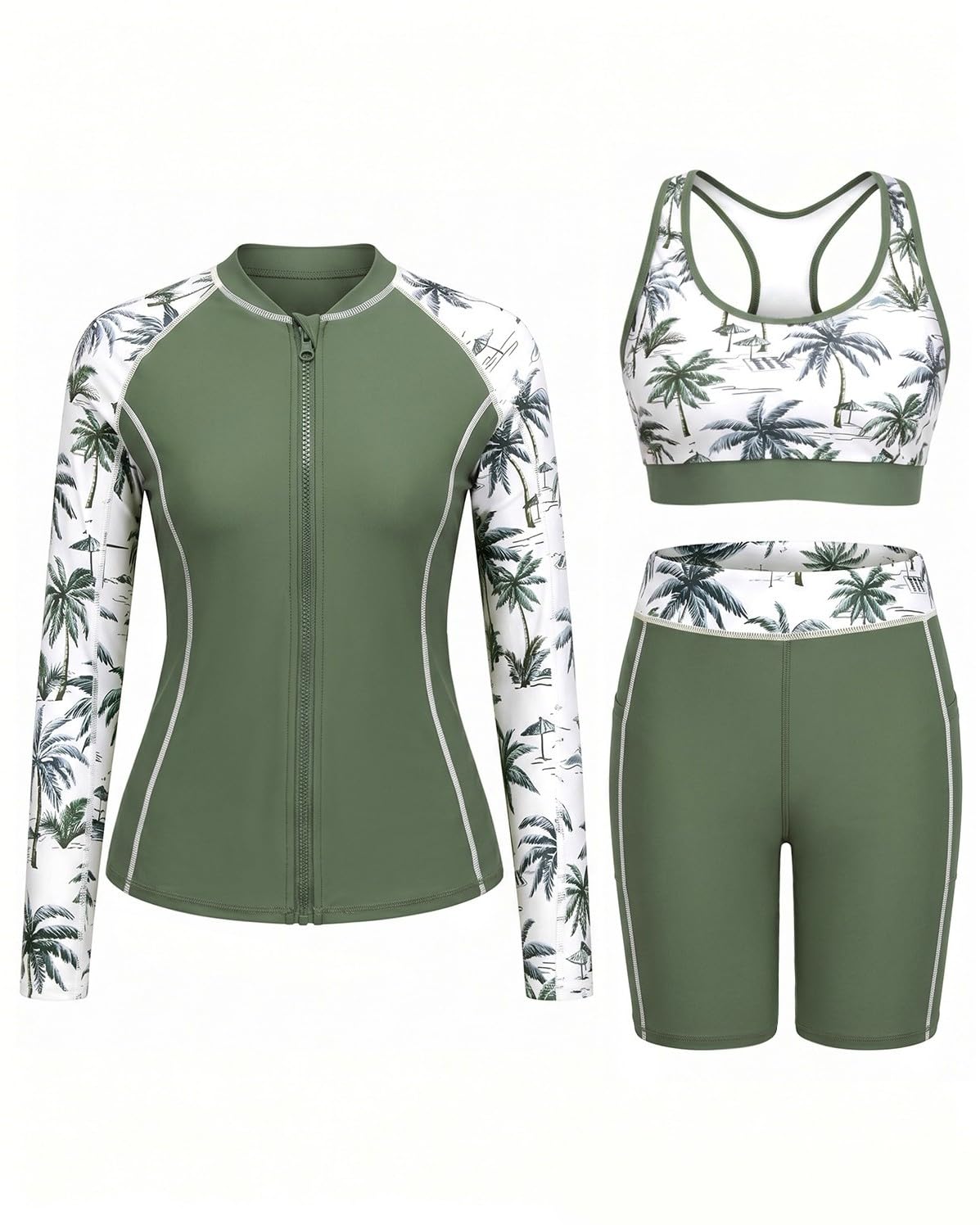 Daci Women 3 Piece Rash Guard