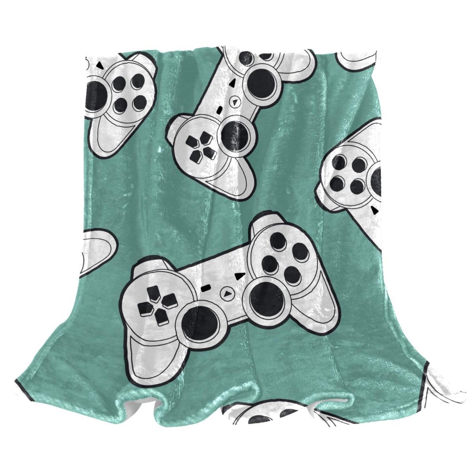 Couverture microfibre manette de jeu un jeté de canapé aux finitions soignées 150x200cm