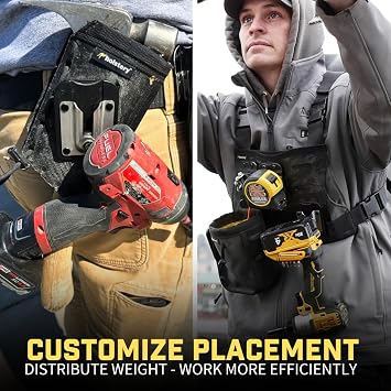 PinPal Pro | Universal Tool Holster - Gravity Locking Clip-On Tool Belt Holder for Drills, Impacts, and Other Tools