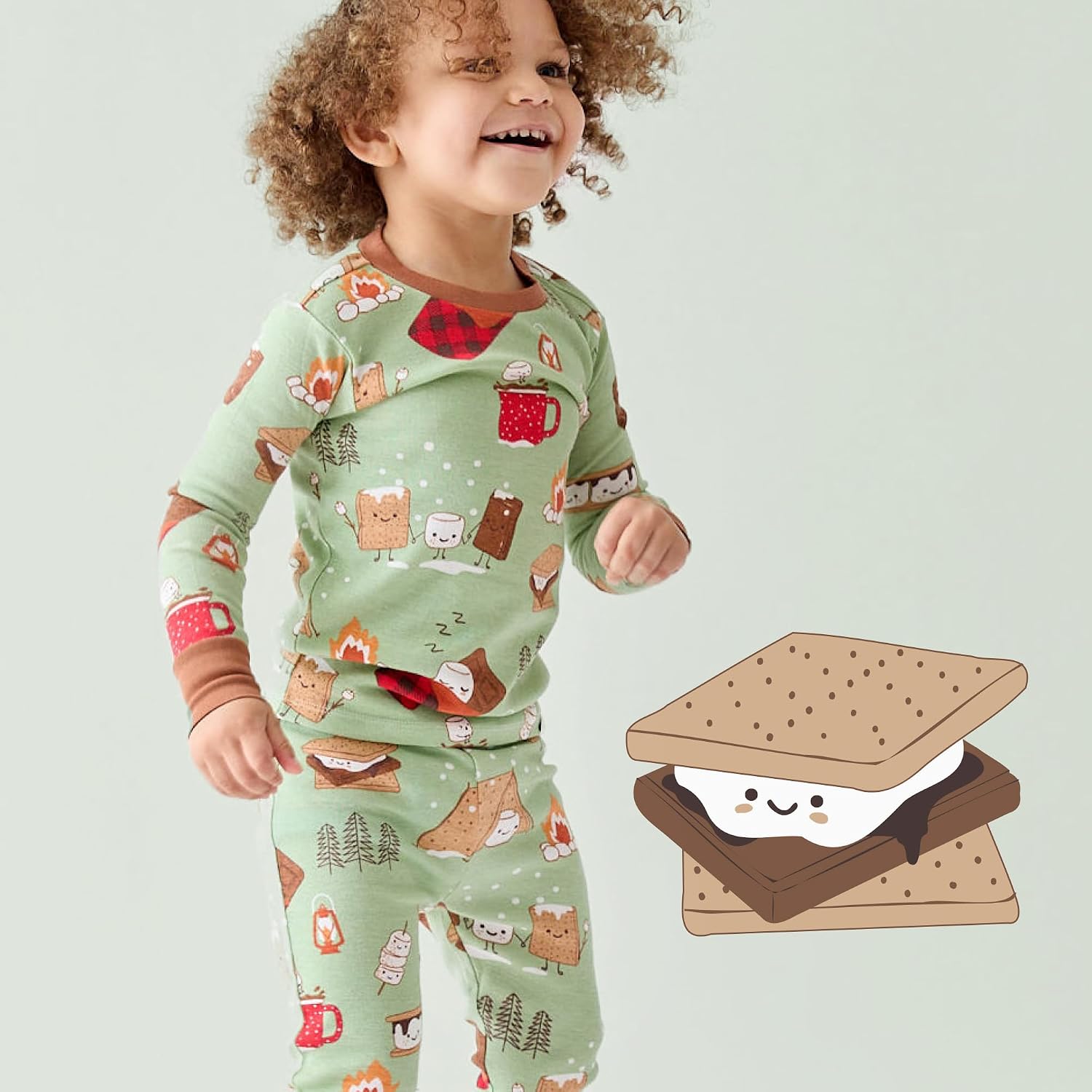 Butterblu Zen Snug-fit 2-Piece Pajamas 100% Organic Cotton Long Sleeve for Boys & Girls
