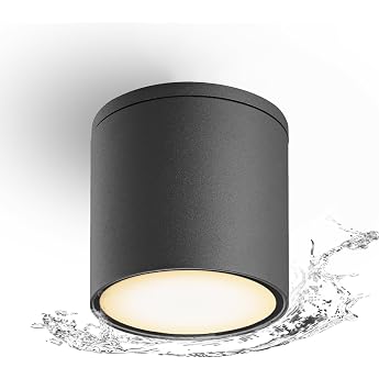 Ebion Surface-Mounted Spotlight GU10 IP65 Waterproof Anthracite [Energy Class A]