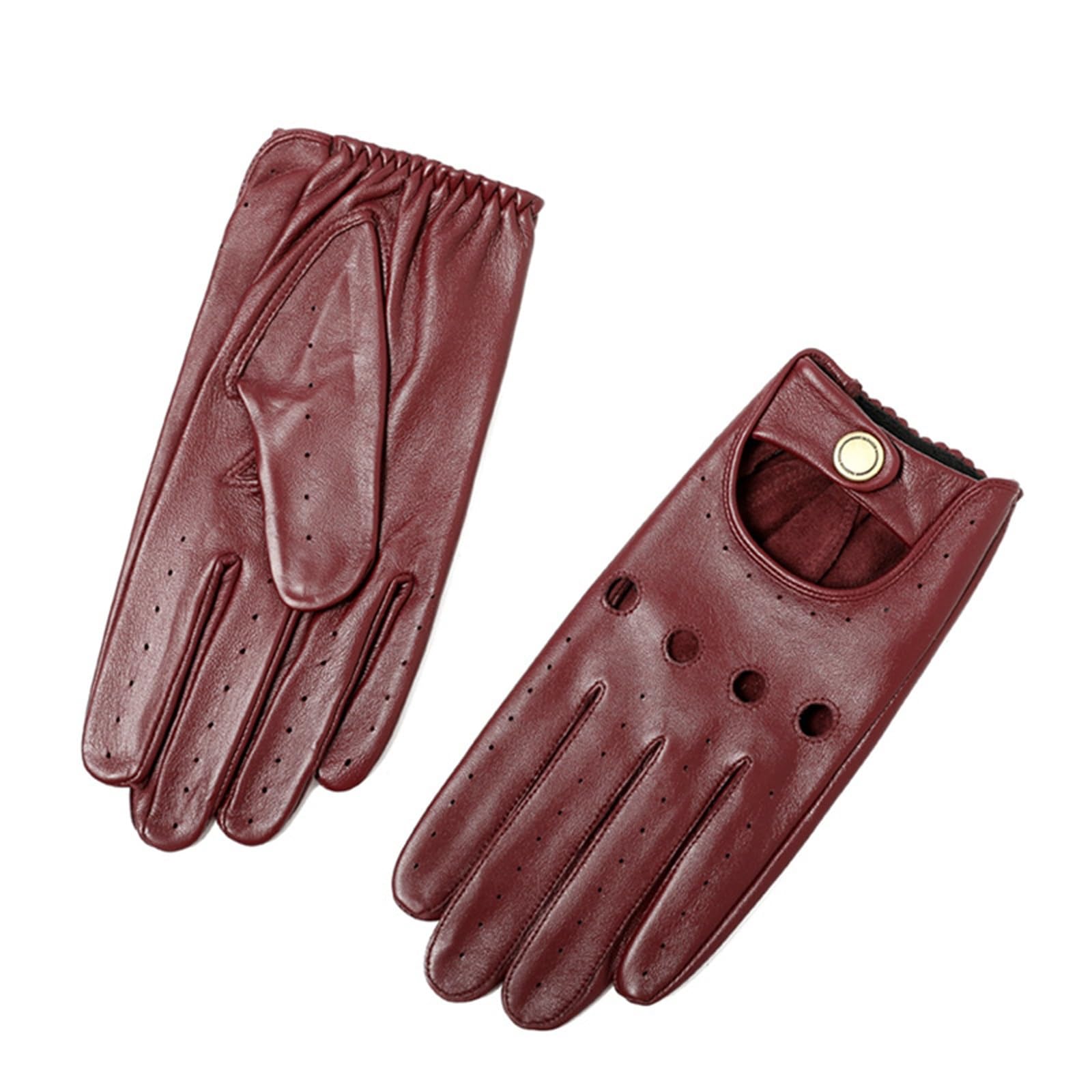 Gants en cuir pour homme chaud pour sport moto et équitation M