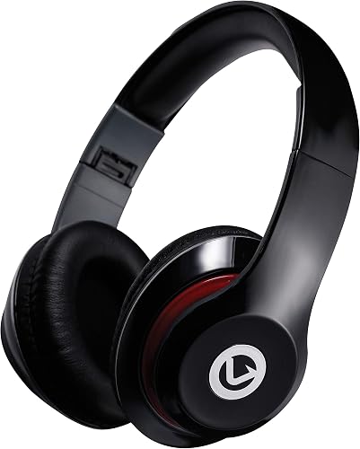 Volkano Falcon Wired Headphones - Built-in Mic, 3.5mm Aux, Black | Rubber Finish, 40mm Dynamic Drivers, 1.3m Tangle-Free Cable, 120dB Sensitivity, Compatible with Most Audio Devices