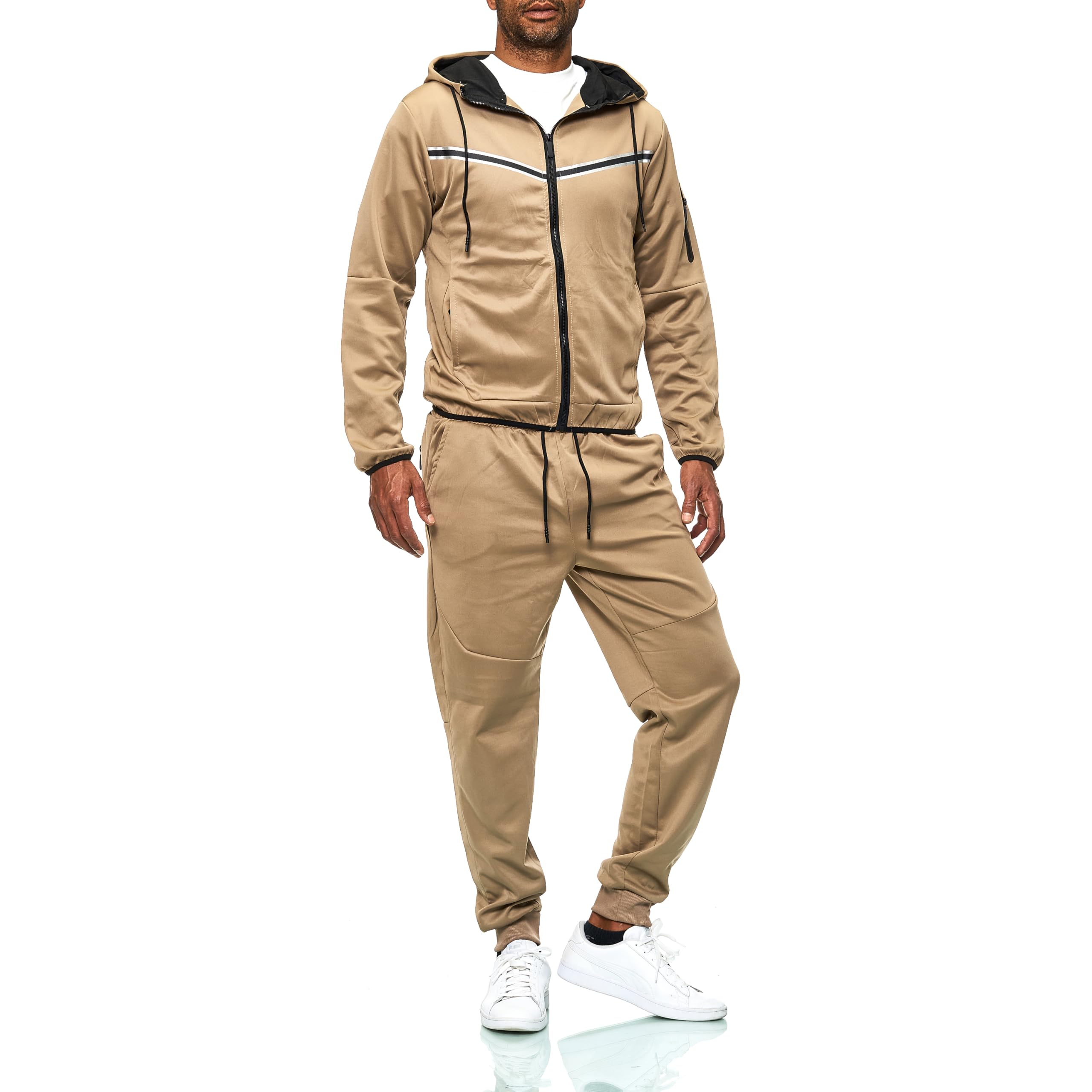 C-IN-C Herren Trainingsanzug – Sportlicher Jogginganzug mit Kapuzenjacke und Hose, Bequem & Stylisch für Freizeit, Fitness & Outdoor