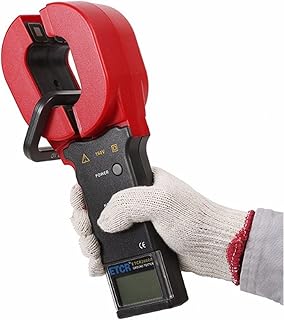 JF-XUAN Portable Scientific Ground Resistance Clamp Meterï¼ŒResistance Range: 0.01~200Î©ï¼Œ Clamp Meter with LCD Display Alarm System Data Storageï¼ŒLong Jaw Sizeï¼š65 32mm ETCR2000A+ Digital Clamp Ele