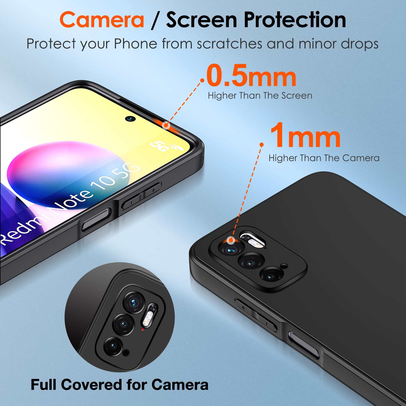 Cresee Hülle Für Xiaomi Redmi Note 10 5G / Poco M3 Pro – Slim, Stoßfest Mit Kameraschutz