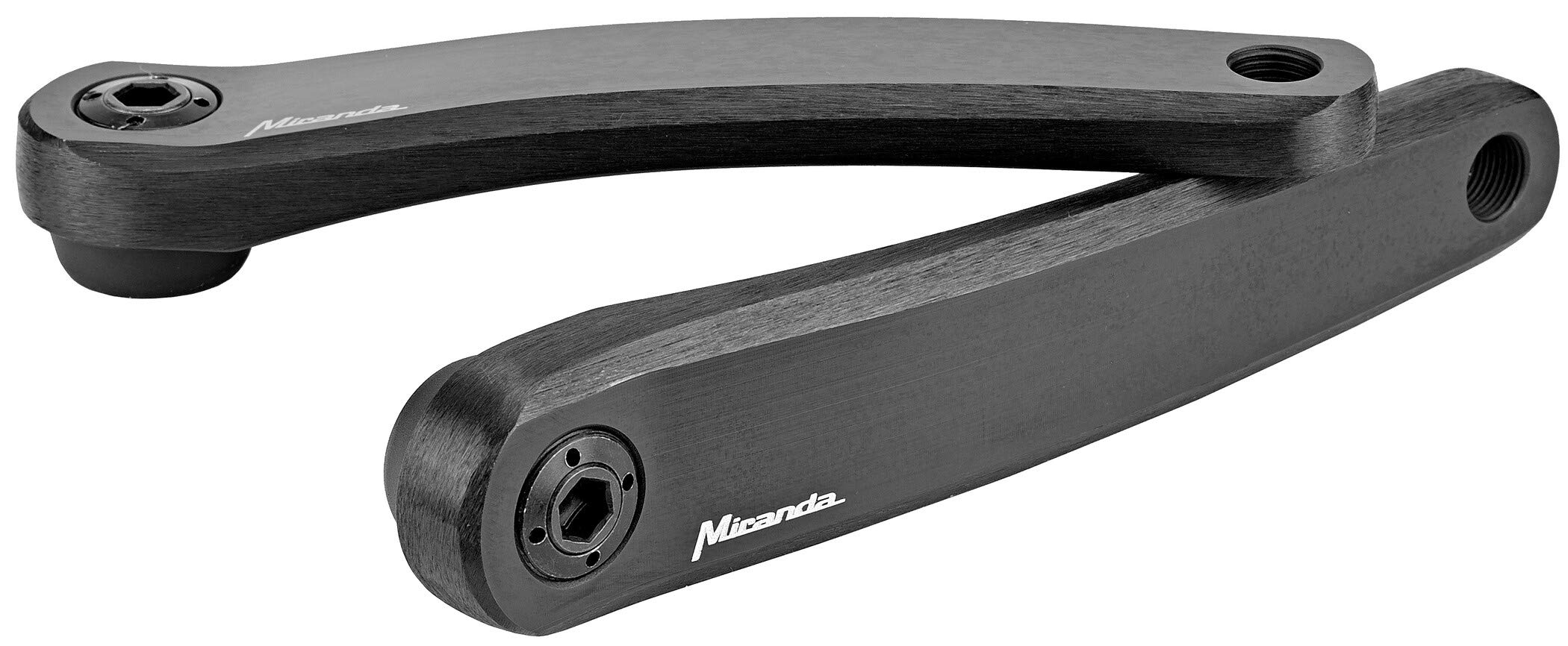 Miranda Delta Double Diamond - Guarnitura per Bici elettrica Bosch Isis Standard Q:16, Lunghezza pedivella 175 mm, 2020, MTB, Colore: Nero