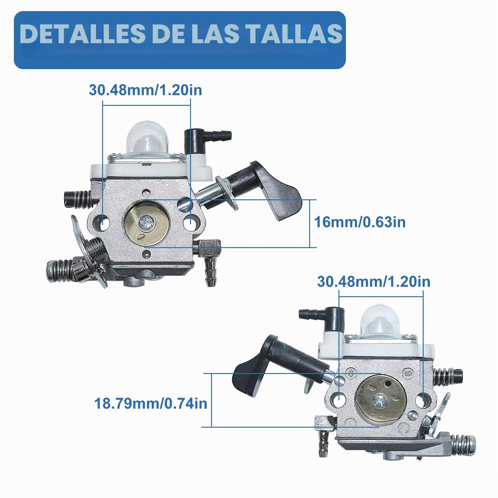 WT 997 668 Kit de junta de línea de filtro de combustible de carburador para Walbro WT-664 Carb 23-30.5CC Zenoah CY HPI FG Baja 5B SS 5T
