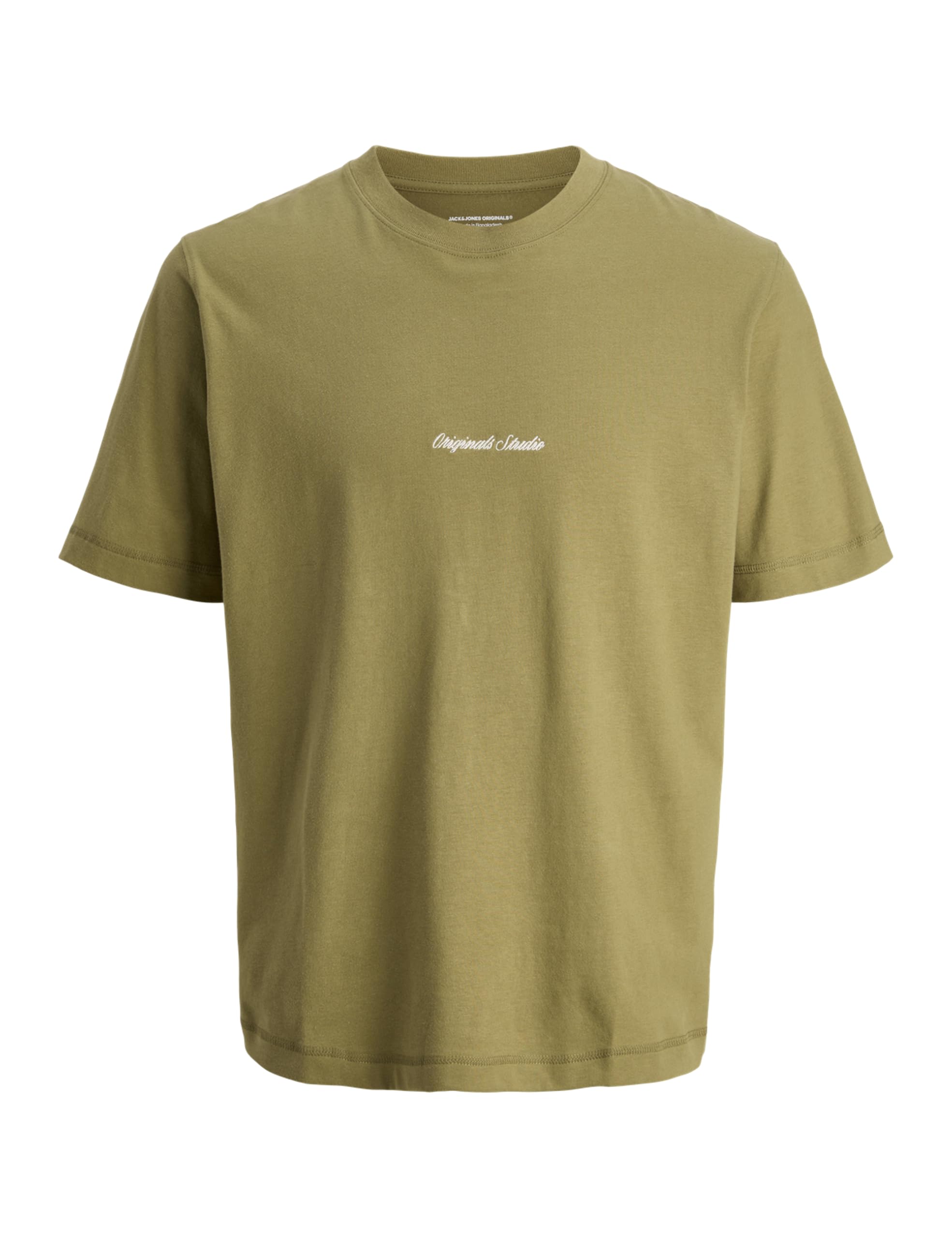 JACK & JONES Junior Jornorrebro Emb Tee Ss Cn Noos Jnr, Olive (drab Olive), 14 Years