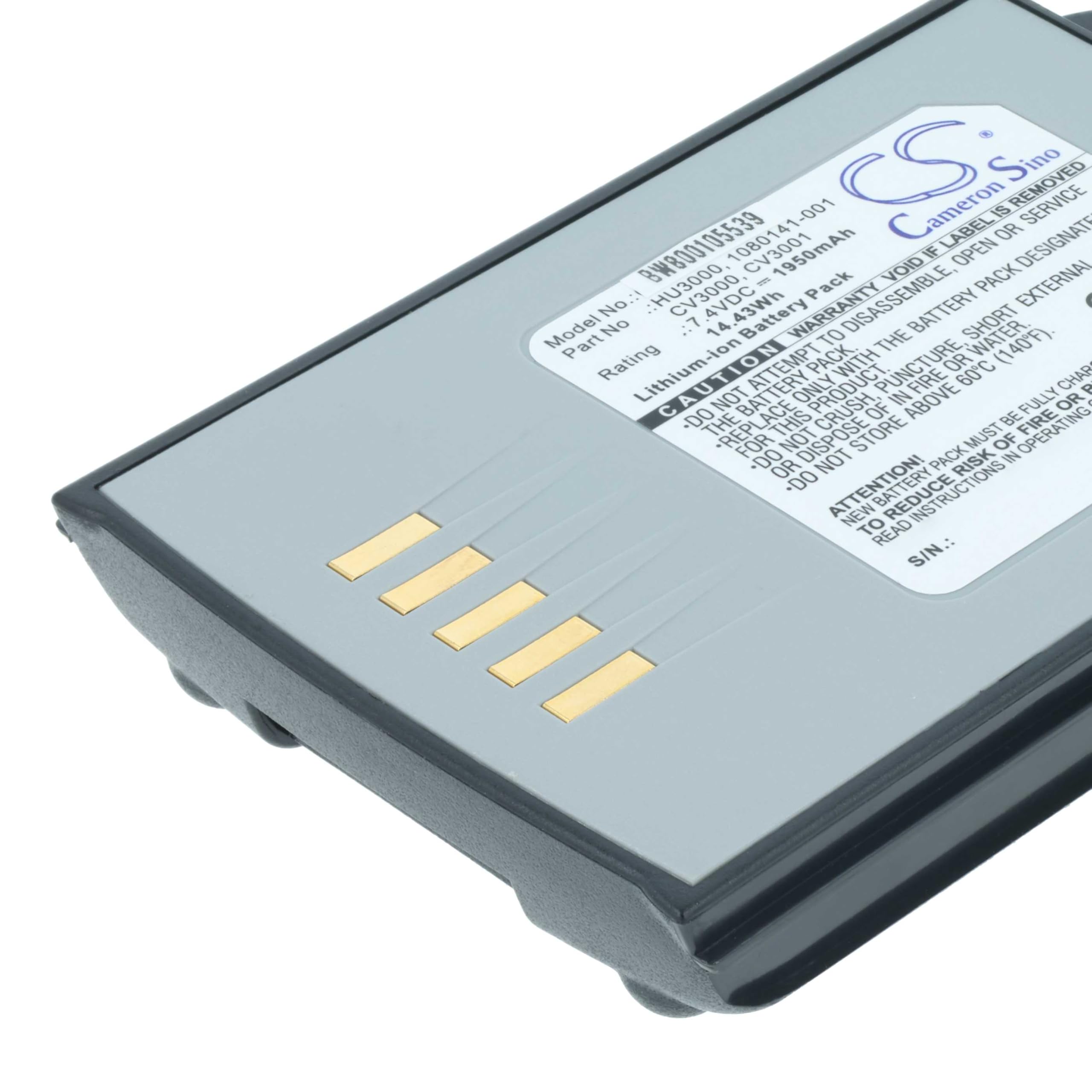 vhbw batteria compatibile con Psion Teklogix 7535, 7535 G2, 7530 G2, 7530, 7535LX lettore di codici a barre, POS (1950mAh, 7,4V, Li-Ion)