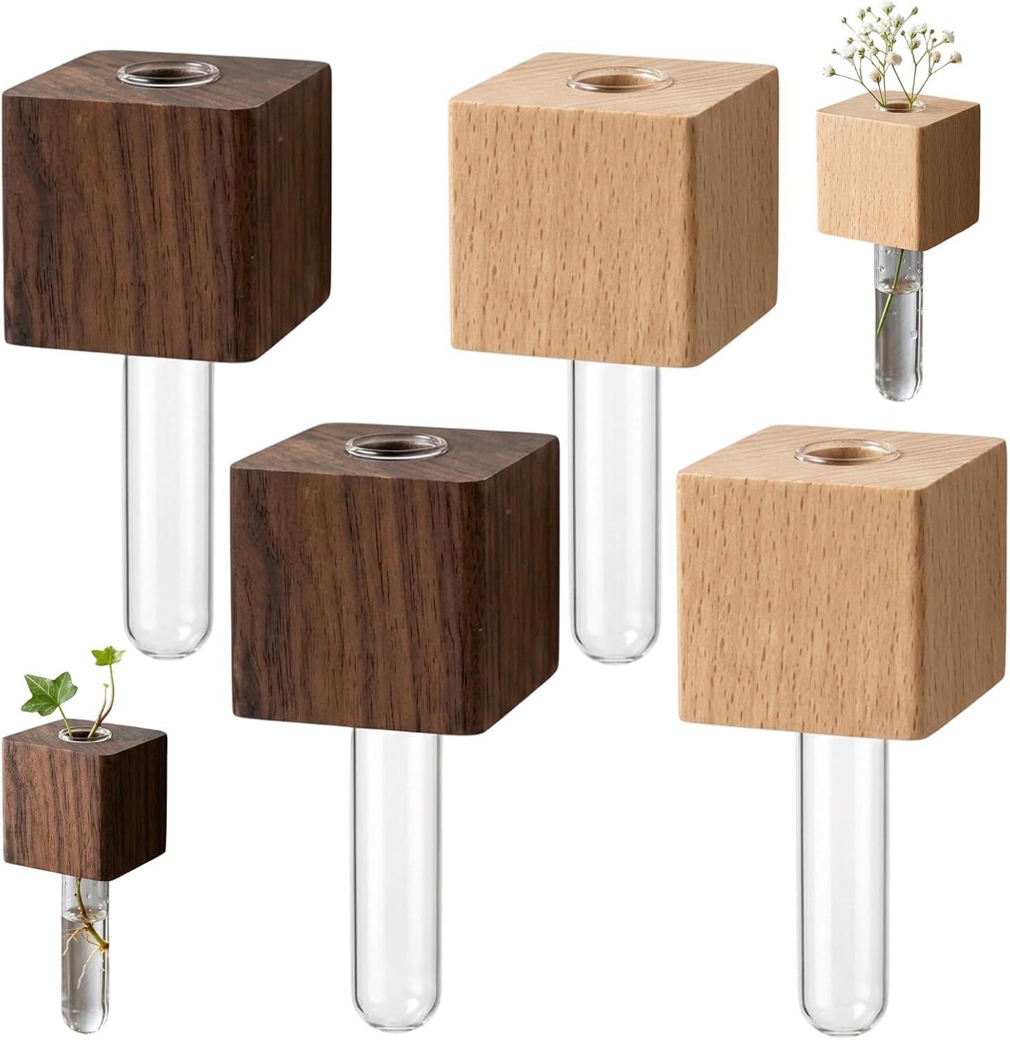 4Pcs Magnetic Plant Holder Magnetic Test Tube Flower Vases for Refrigerator