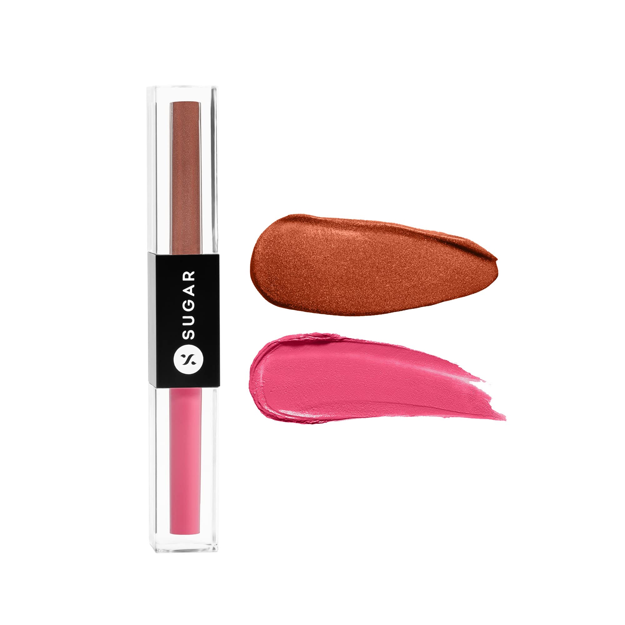 SUGAR CosmeticsTwo Good To Be True Dual Liquid Eyeshadow | Matte & Metallic | Smudgeproof & Transferproof | (1.5ml Each Side)