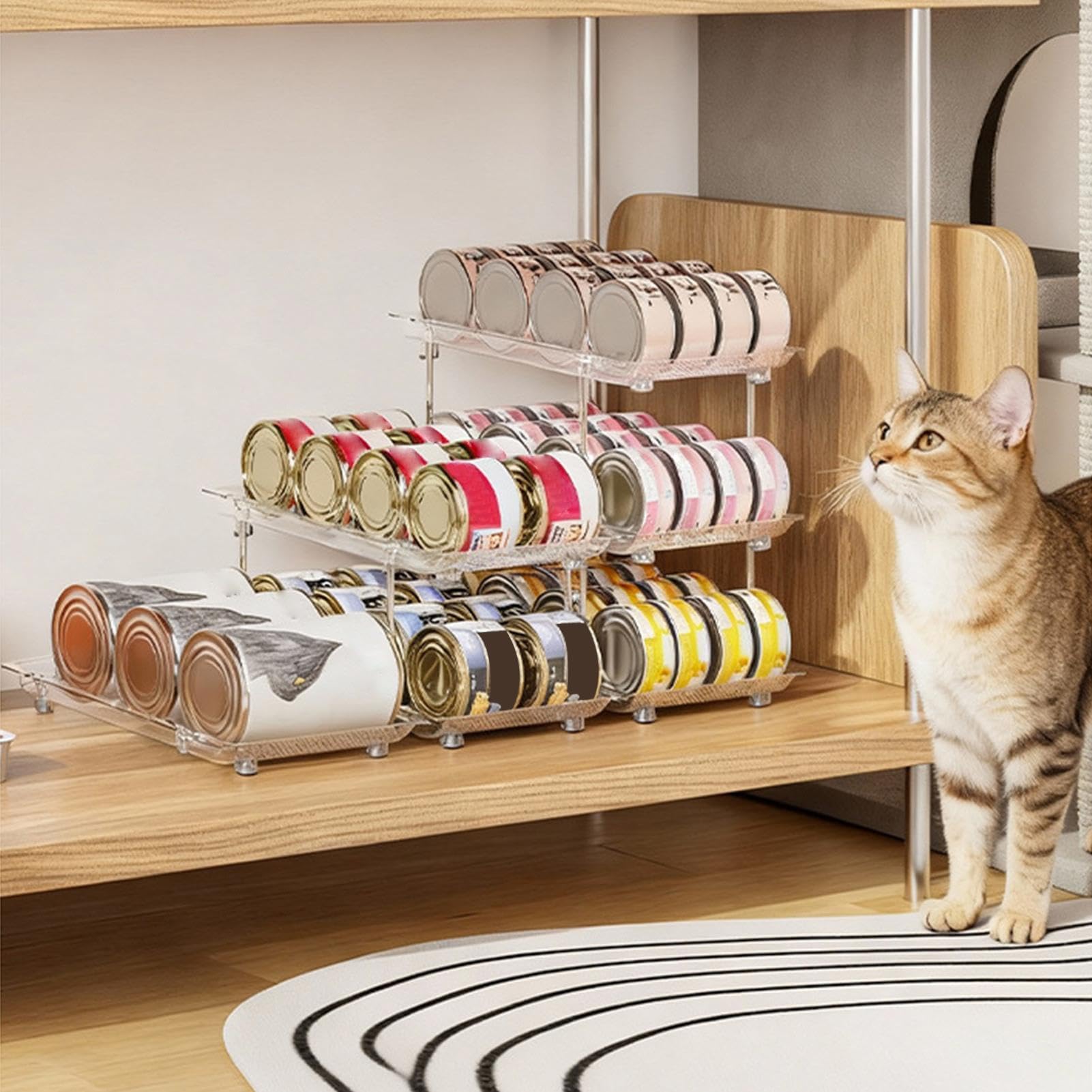 Getränkedosen-Organizer Automatischer Platzsparender Ausgabeständer | Getränkedosen-Organizer Für Die Geeignet Für Kühlschrank, Küche, Schrank, Garage, Wohnmobil, Wohnheim, Einweihungs- Und
