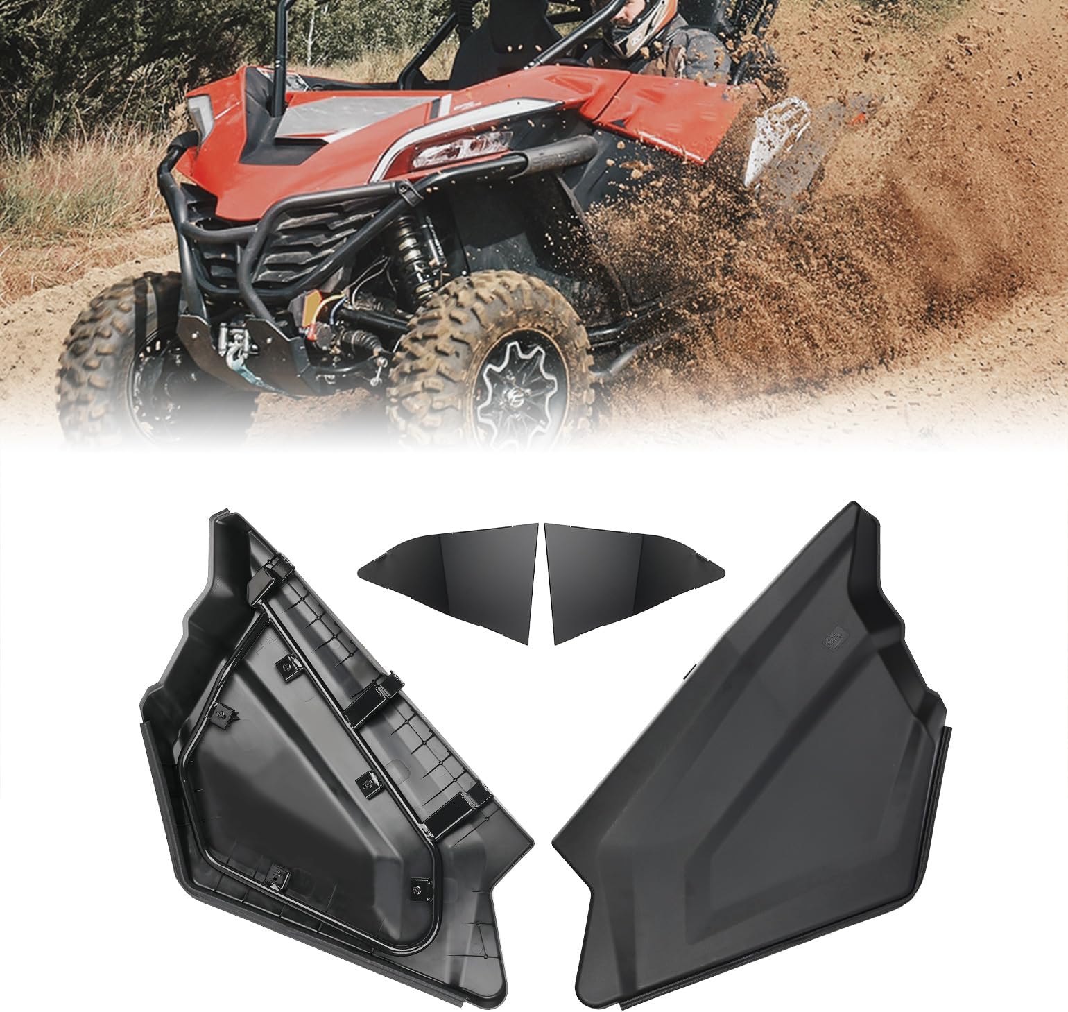 KEMIMOTOLower Doors Inserts Compatible with CFMOTO ZForce 950, Lower Half Door Panels Insert OEM Style Frame Replacement 5BY#-807000-1000 Compatible with 2020 2021 2022 2023 2024 ZForce 950