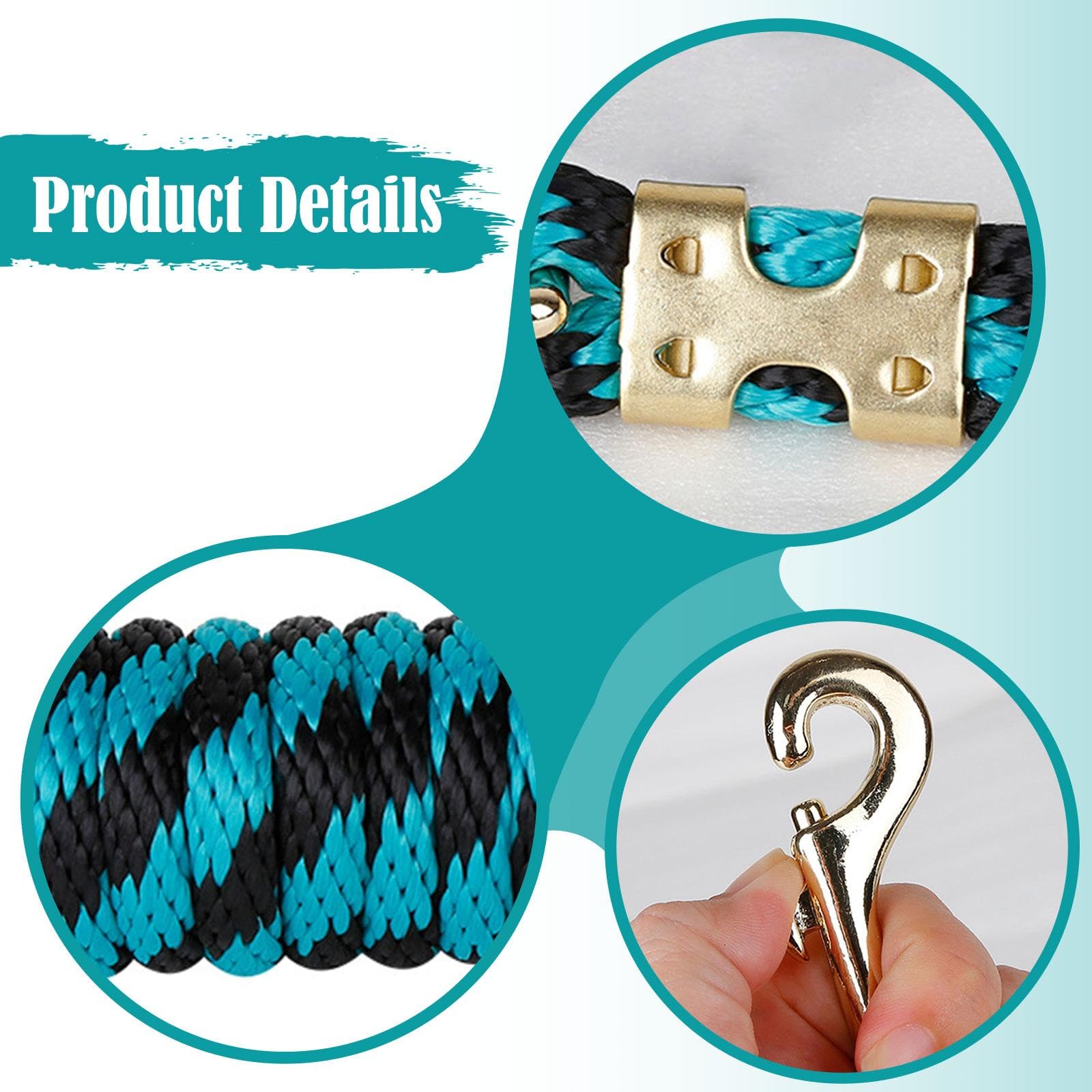 Guinzaglio per Stalloni con Moschettone, Accessori per Equitazione.