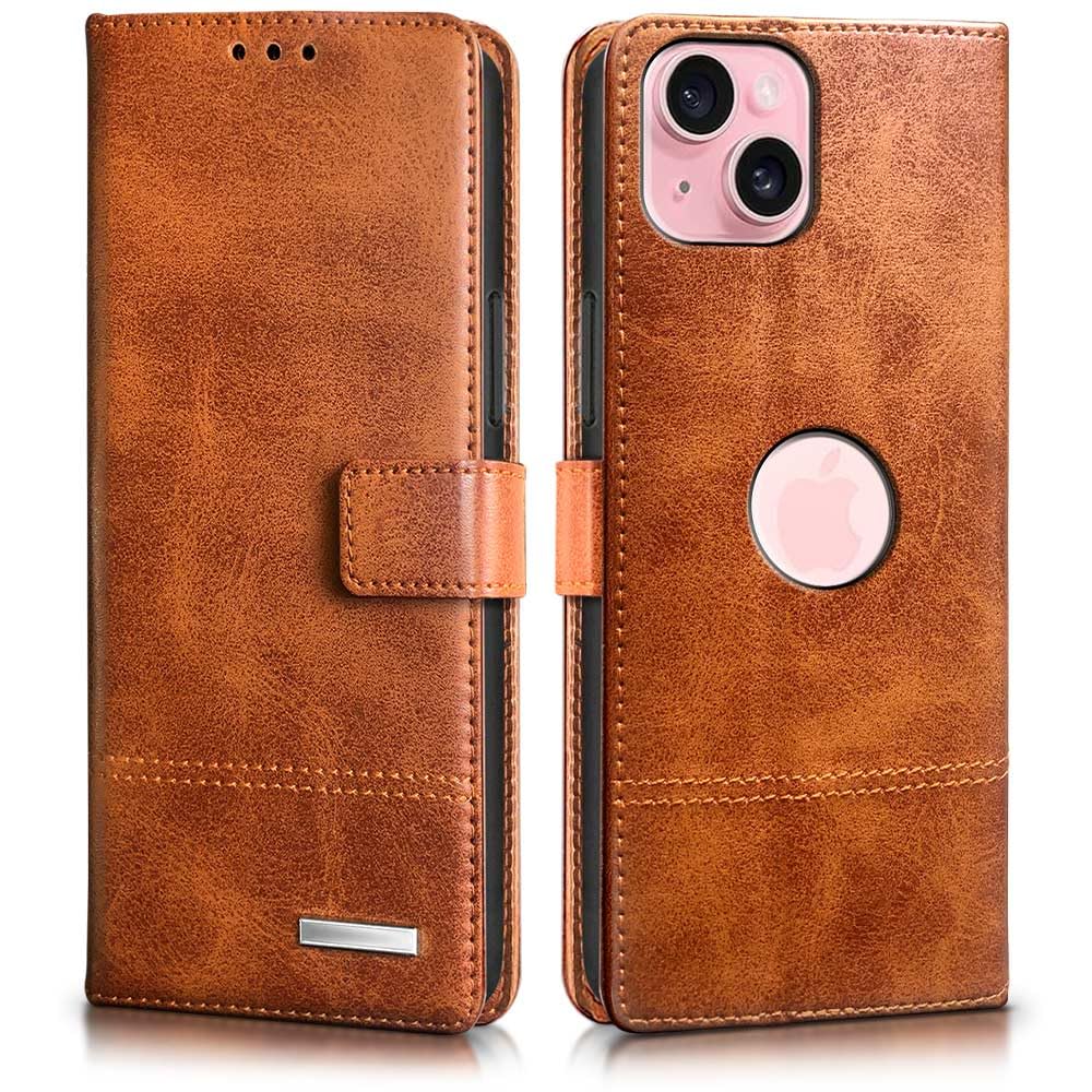 WOW IMAGINE Shock Proof Hand Stitched Luxury Premium Flip Cover Case for Apple iPhone 15 (Flexible | Leather Finish | Card Pockets Wallet & Stand | Tanned Brown) (B0CK4VSRZQ) Amazon Price History, Amazon Price Tracker