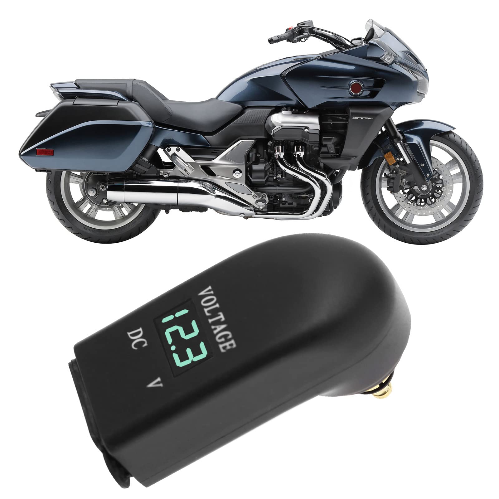 Sostituzione del caricatore doppio USB per moto compatibile con BMW F800GS F650GS F700GS R1200GS R1200RT Presa caricatore USB 2.4 A DC 12V-24V