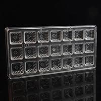 Vista 5 de Molde de policarbonato para chocolate, molde de caramelo de bricolaje, utensilios para hornear de plástico duro transparente, herramientas de 1