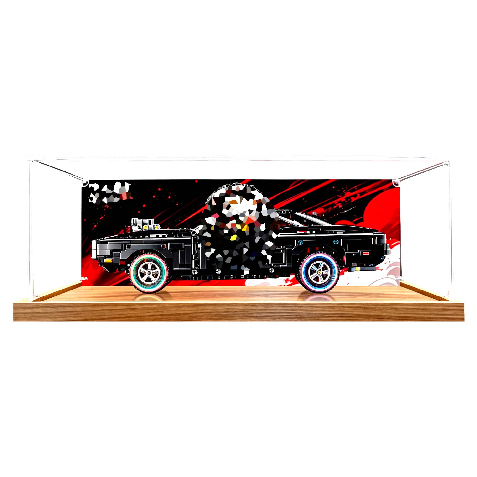 Clear Acrylic Display Case, Fits for Le-go 42231 Sets (Background 2)