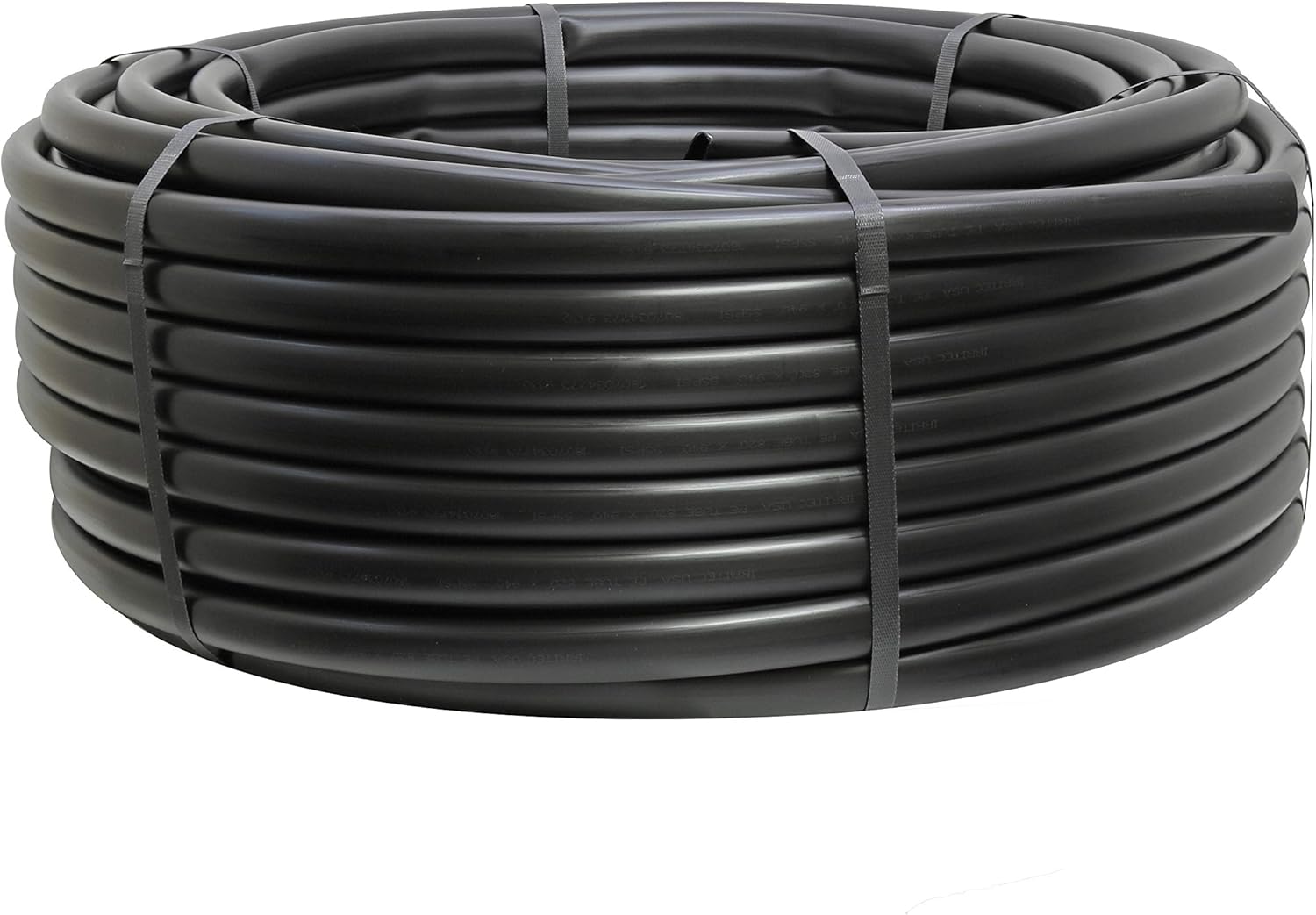 Black Polyethylene Tubing for Drip Irrigation, UV Resistant, 60 PSI, Agricultural Grade, Size: 3/4" (0.820" ID x 0.940" OD), (Roll Length: 250ft)