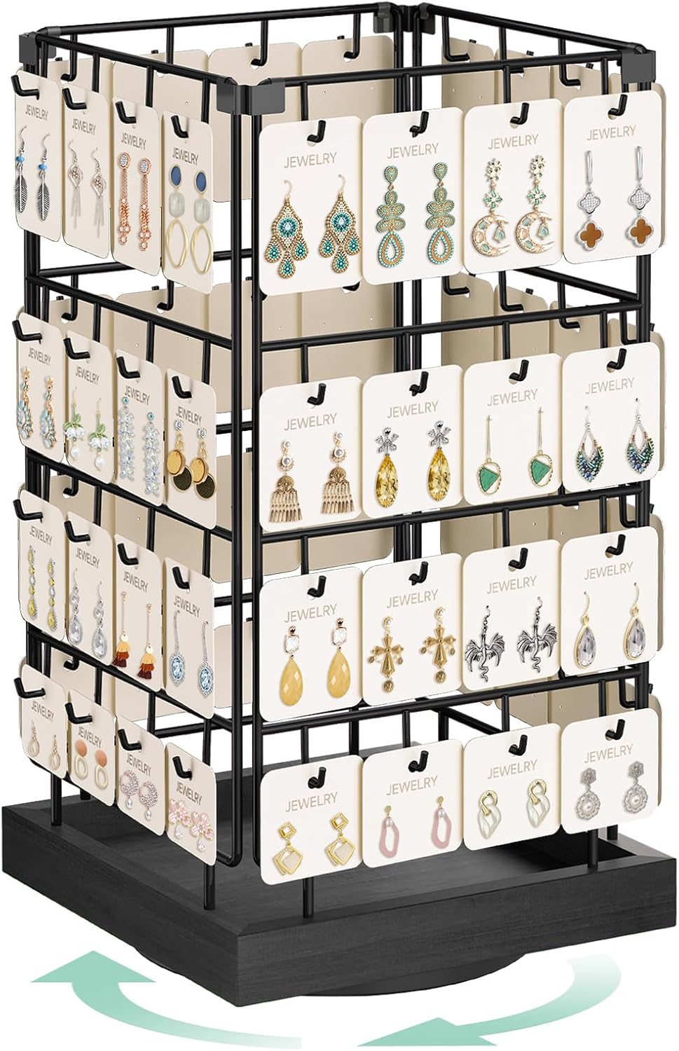 Esluker.ly Rotating Earring Display Holder Stand for Vendors Events ...