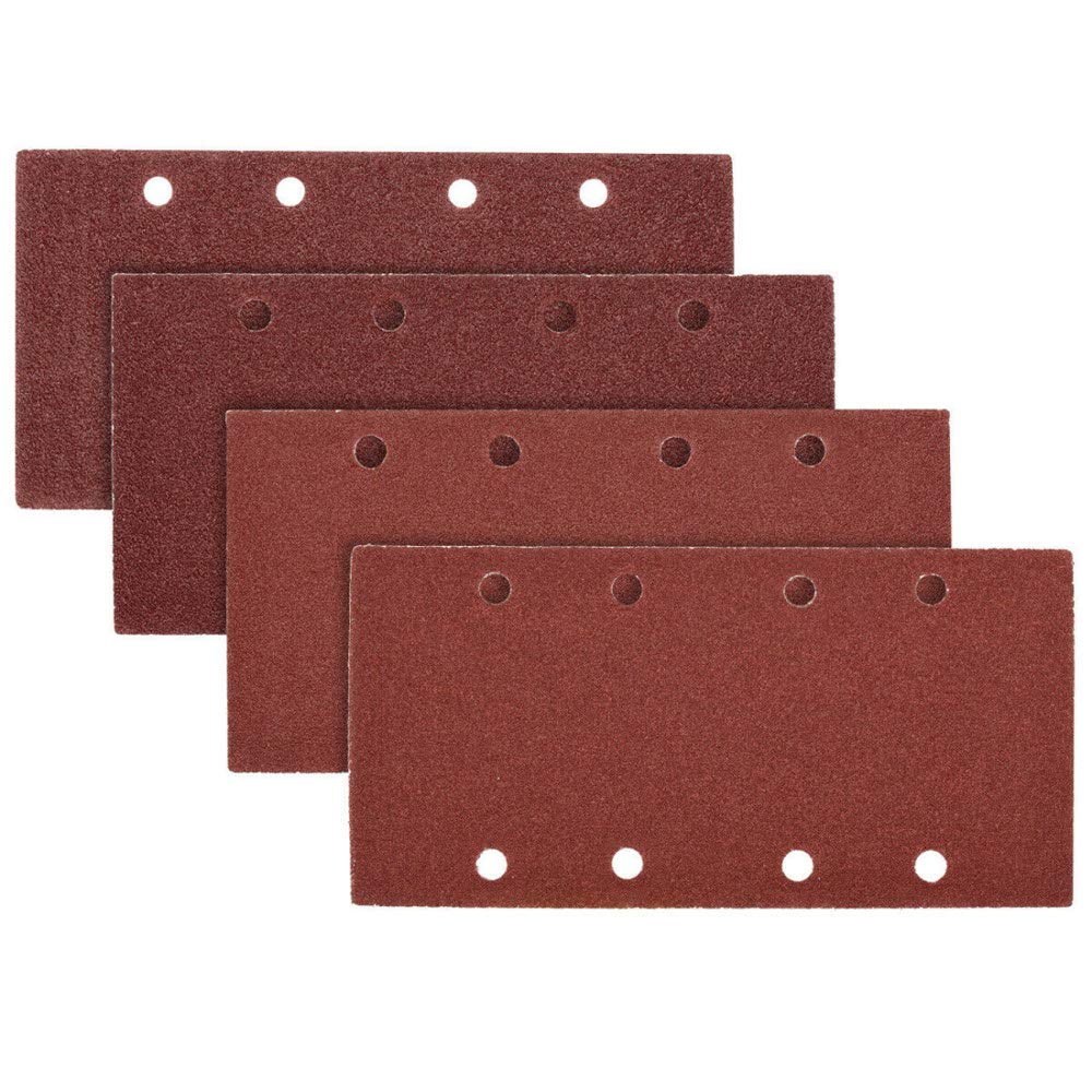 25 * papiers abrasifs 95 * 185mm 40,60,80,120grit pour ponceuses orbitales