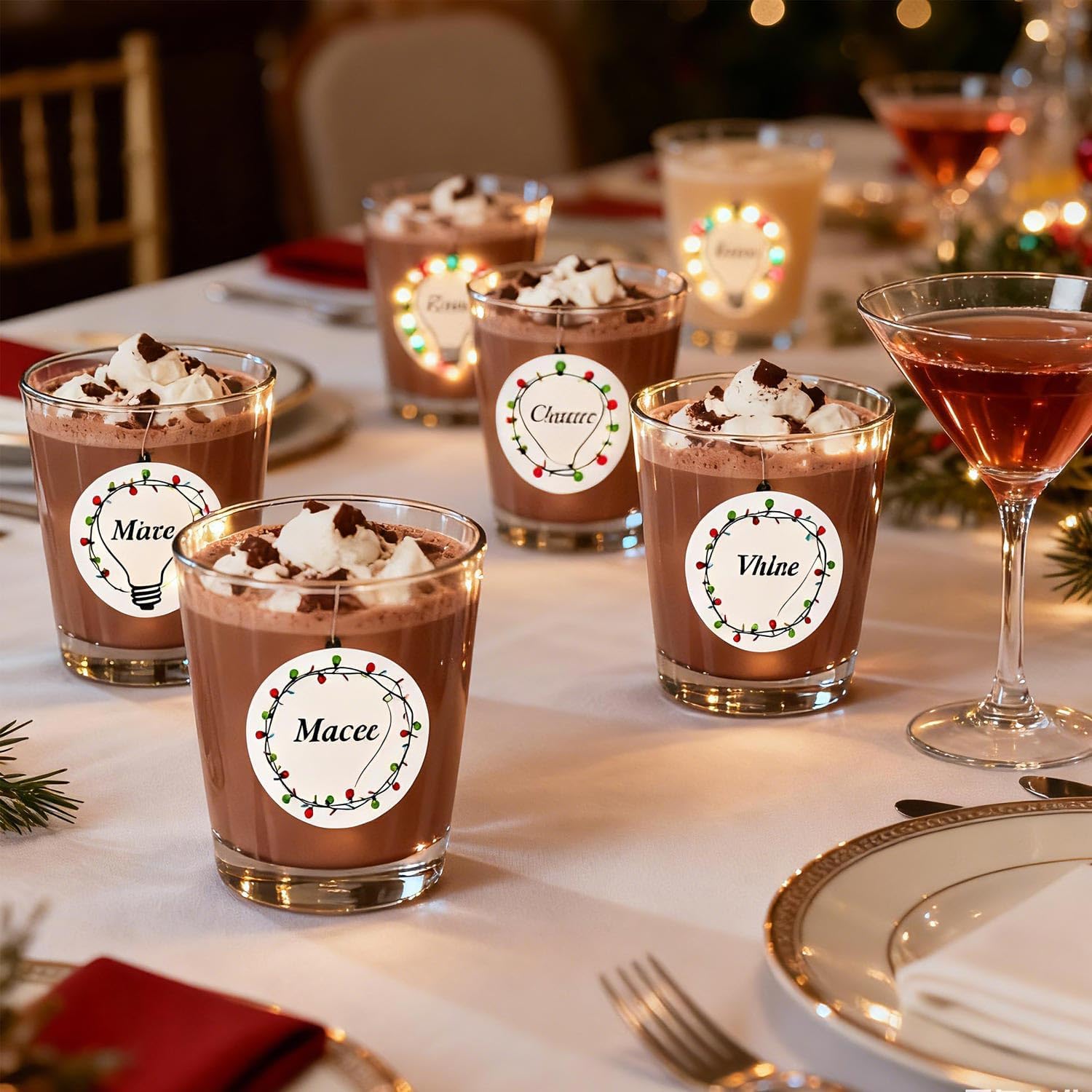 600Pcs Christmas Direct Thermal Labels 2 Inch Winter Bulbs Coding Stickers - Self-Adhesive Xmas Decals for Winter Holiday Party Business & Thermal Printing - Image 6