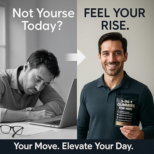 Miniatura 4 de Gomitas 3 en 1 para hombres, gomitas de oro Shilajit con musgo marino, ashwagandha, miel de manuka orgánica, raíz de bardana, extracto de musgo de