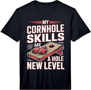 Cornhole Team Champion My Cornhole Skills are A Hole New Performance T-Shirt