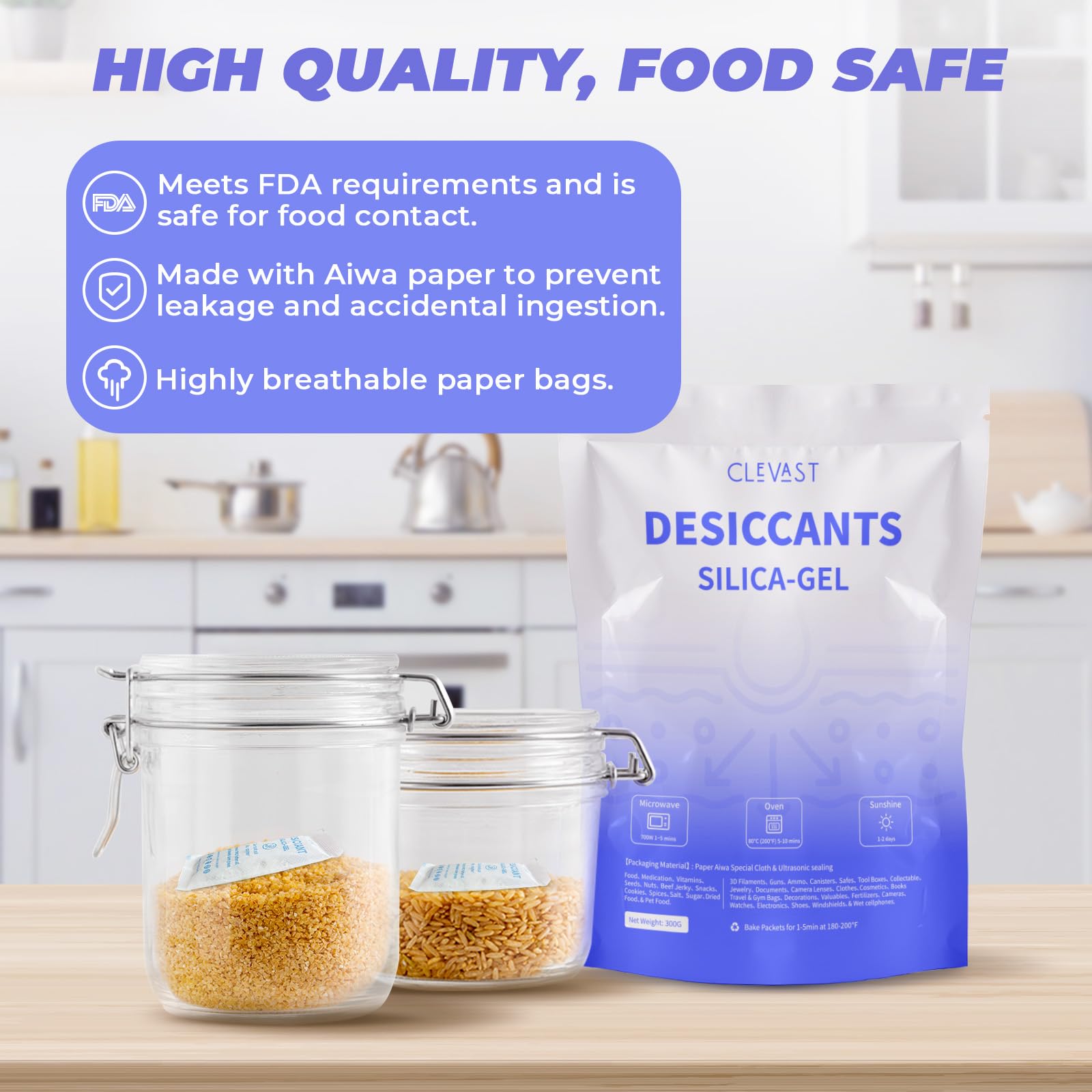 100pcs 1/2/3/g Silica Gel Desiccant Transparent Silicone Desiccant Small Package Dehumidifier Shoes Moisture-proof Agent - 15