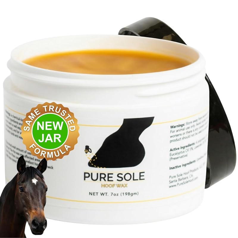 Cera para Cascos de Equinos Pure Sole Hoof Wax PS-HW7 para Fissuras e Separações, 198 g