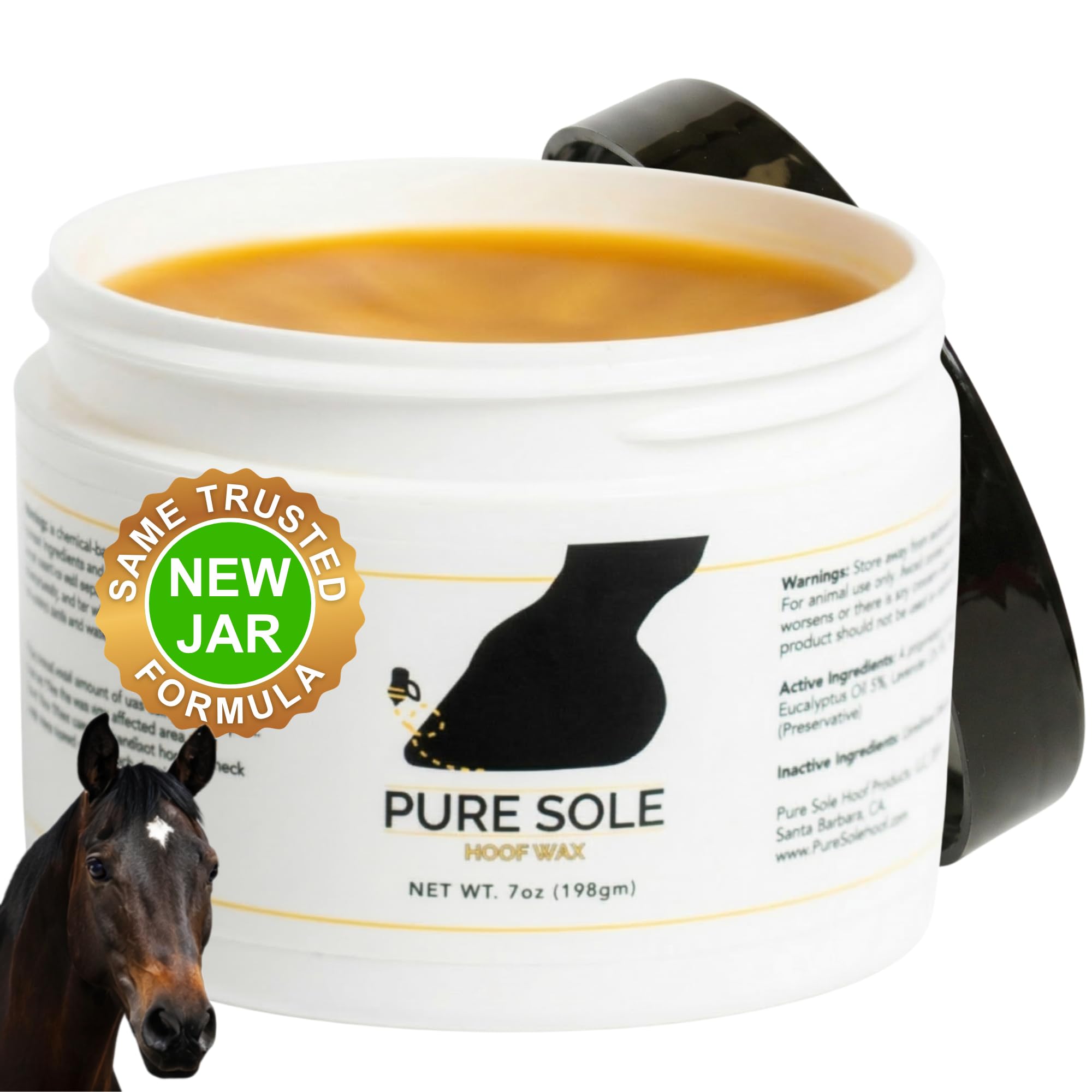 Pure Sole Hoof Wax - Hoof Putty Wax That Helps Heal and Protect Your Horse's Hooves - Perfect for Horse Hoof Wall Separation, Cracks, Crevices and White Line - 7 oz. tin-picture-10