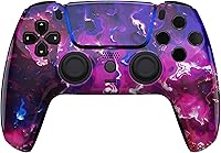 Vista 46 de Custom Wireless Controller Compatible with PS5 - Multiple Designs Available (Gold Chrome)