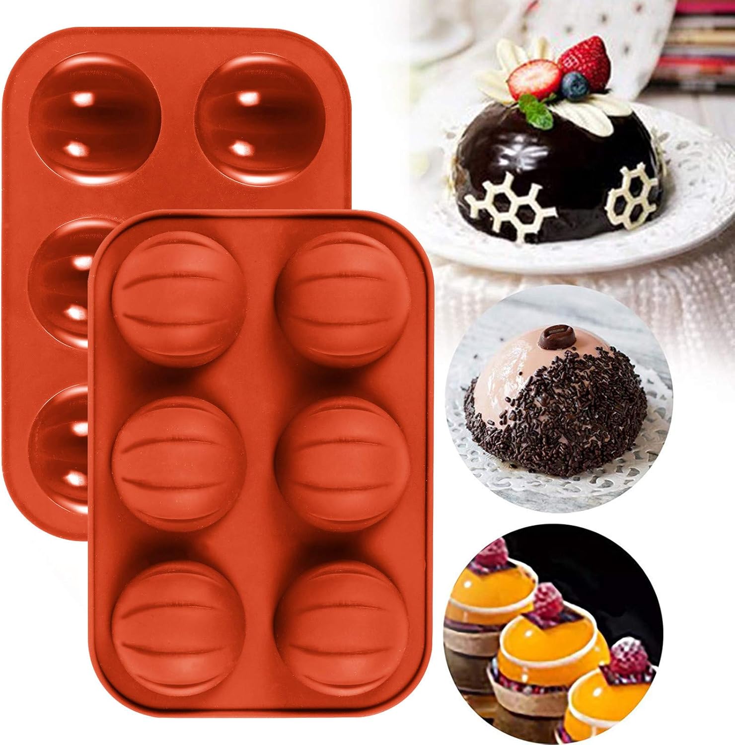 Betwin360 Tv Mgcg Moule En Silicone 6 Cavites En Forme De Dome Hemisphere Pour Demi Sphere En Chocolat Pudding Ou Savon Fait Maison Orange Moule Moule De Cuisson Gateau Gelee Cuisine Et Maison Moules Betwin360 Tv Mgcg Moule En Silicone 6 Cavites En Forme De Dome Hemisphere Pour Demi Sphere En Chocolat Pudding Ou Savon Fait Maison Orange Moule Moule De Cuisson Gateau Gelee Cuisine Et Maison Moules