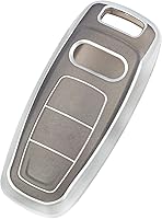 Vista 6 de TANGSEN Funda inteligente para llavero compatible con Audi A3 A6 A7 A8 E-Tron S3 S6 RS6 S7 RS7 Q7 SQ7 Q8 SQ8 3 4 botones entrada sin llave remoto