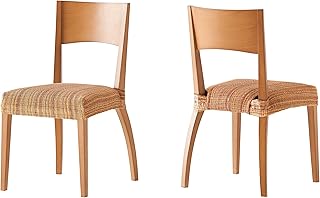 Pack de 2 Fundas de Asiento para silla modelo MEJICO, color DORÉ, medida 40-50 cm ancho.