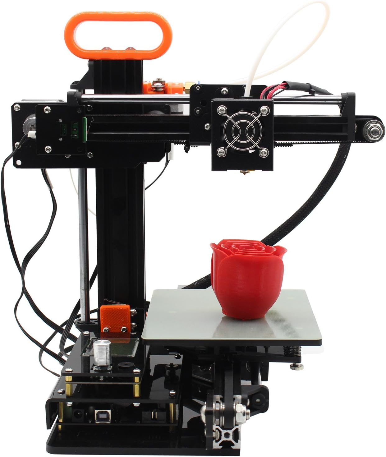 Desktop 3D Printer with instruction video, Diy Kit High accuracy Self-assembly FDM By InStone 3D Printer 5.12" x 5.91" x 3.94" Printing Size