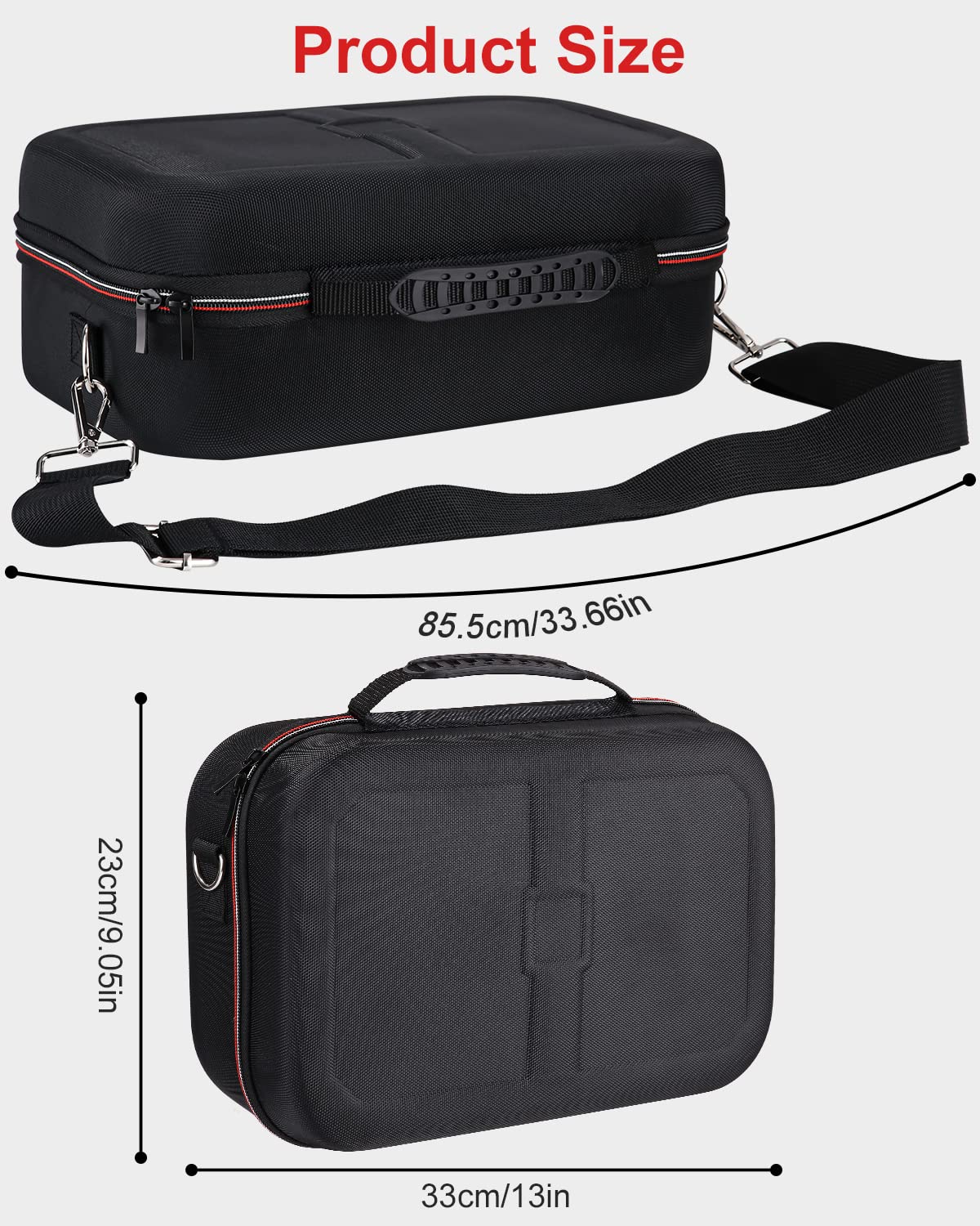 SOBEAU Etui pour Nintendo Switch & Switch OLED, Pochette Housse Switch, Sacoche Switch Rigide de Rangement pour Console Switch, Dock, Joy-Cons, 18 Cartouche de Jeux avec Accessoires