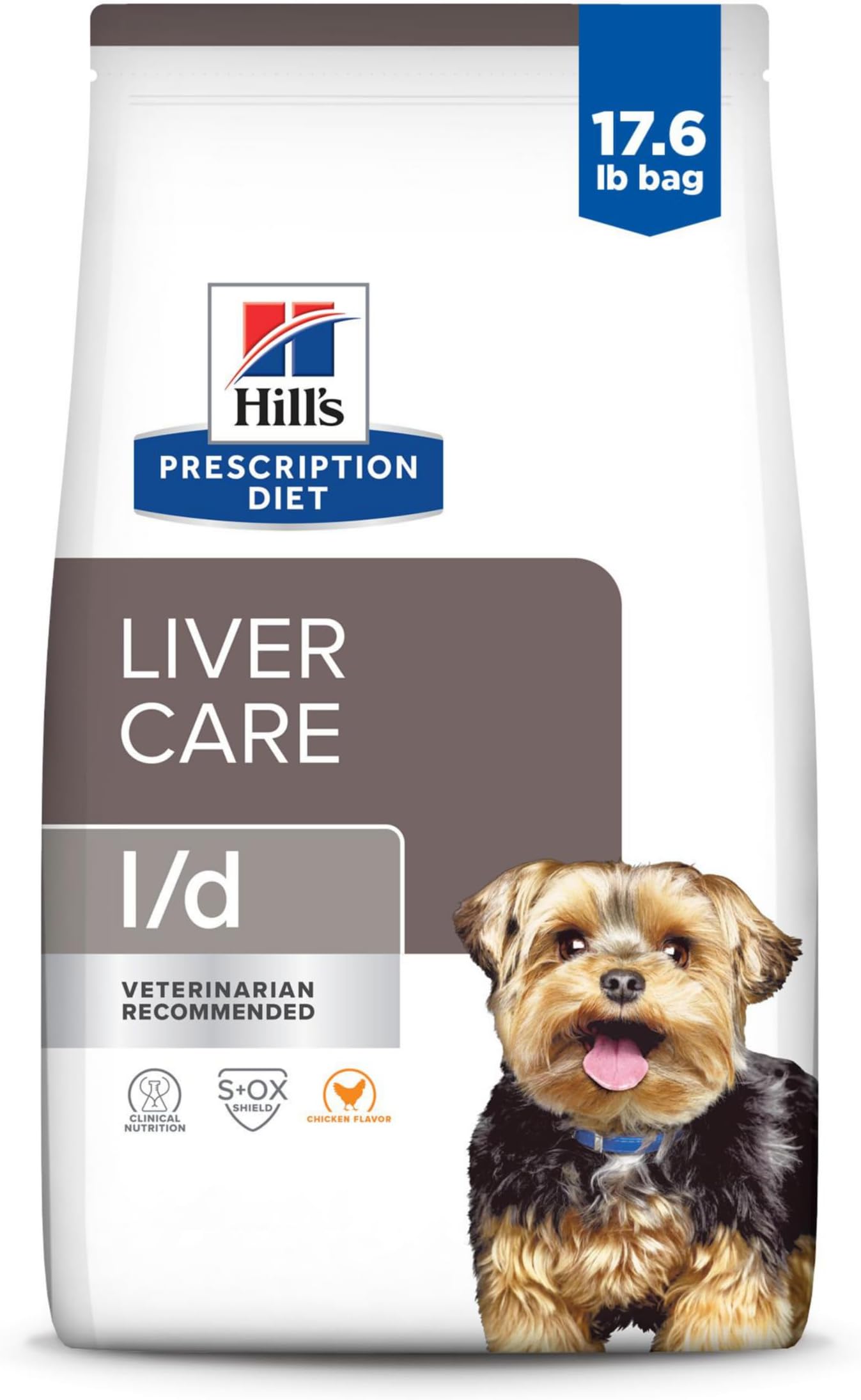 l/d Liver Care Dry Dog Food, Chicken, 17.6 lb. Bag