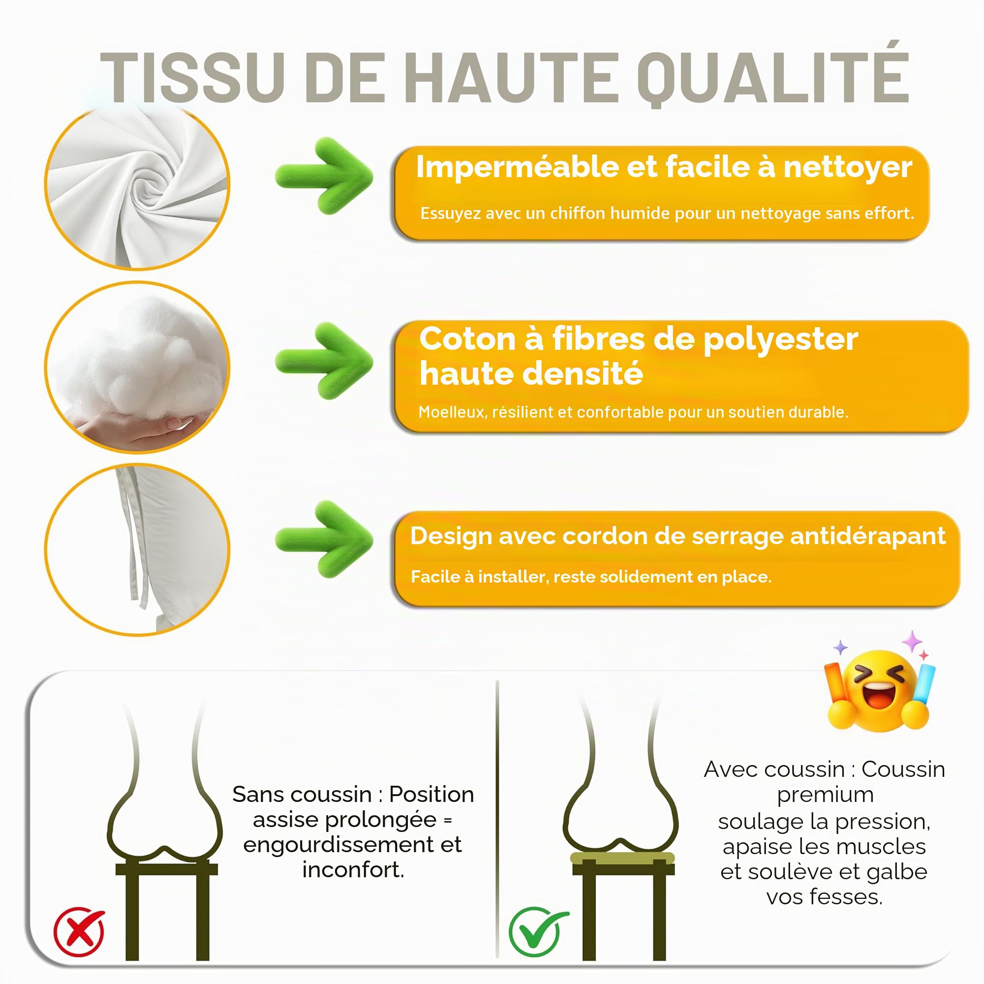 Coussin d’Assise 120x60 cm – Coussin Palette pour extérieur et intérieur, épais et matelassé, Coussin Confortable pour canapé de Jardin, terrasse, Balcon, Lounge et mobilier de Jardin